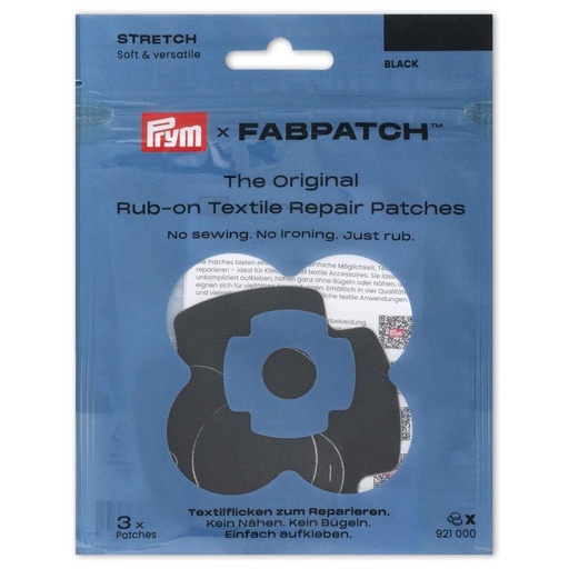 Patch de réparation textile autocollante 3 pièces